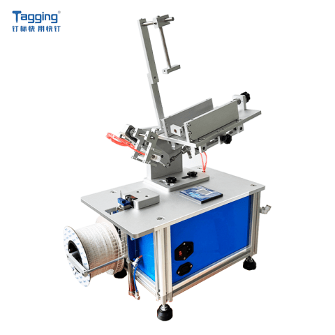 Máy gắn nhãn thẻ bài áo thun, nội y 1 kim - Model TMR7001 (dạng đạn cuộn)